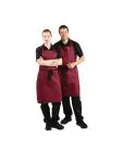 Halterschort - Unisex - Bordeaux - 71.1 x 96.5 CM - Polyester/Katoen - Whites Chefs Clothing - A557 A557 €11.49 Schorten en sloven