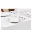 Tafelkleed - Wit - 229 x 229 CM - Polyester - Mitre Essentials - GW437 GW437 €37.49 Tafelrokken