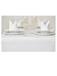 Tafelkleed - Wit - 91 x 91 CM - Katoen - Mitre Luxury - GW417 GW417 €7.19 Tafelrokken