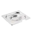 Deksel gastronormbak - Lepeluitsparing - 1/6 GN - H 3 x 17.6 CM - RVS - Vogue - CB175 CB175 €4.69 GN deksels lepeluitsparing