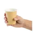 Wegwerp koffiebekers - 23 CL - 1000 stuks - Bruin - Ø 8.3 x H 9 CM - Karton - Fiesta - GF030 GF030 €43.46 Wegwerp bekers/glazen