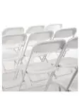 Klapstoel - 10 stuks - Wit - H 80 x 44 x 48 CM - Staal/Polypropyleen  - Bolero - GD387 GD387 €174.79 Kunststof stoelen