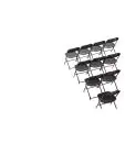 Klapstoel - 10 stuks - Zwart - H 80 x 44 x 48 CM - Staal/Polypropyleen - Bolero - GD386 GD386 €174.79 Kunststof stoelen