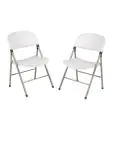 Opklapbare stoel - 2 stuks - Wit - H 81 x 49 x 50 CM - Staal/Polypropylene - Bolero - CE692 CE692 €155.99 Kunststof stoelen