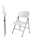 Opklapbare stoel - 2 stuks - Wit - H 81 x 49 x 50 CM - Staal/Polypropylene - Bolero - CE692 CE692 €155.99 Kunststof stoelen
