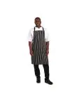 Halterschort - Unisex - One Size - Zwart/Wit - 71 x 97 CM - Polyester/Katoen - Whites Chefs Clothing - A935 A935 €9.19 Schorten en sloven