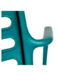 Terrasstoel Louise - Stapelbaar - Armleuning - Petroleum - G-Line 45145 €39.95 Terrasstoelen
