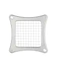 Groentesnijder - 9.5 mm - Groen - H 47 x 25.3 x 25.3 CM - Aluminium/RVS - Vogue - DB345 DB345 €116.04 Groentesnijmachine / cutter