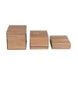 Buffetverhoger - 3 stuks - 15 x 15 CM - Acaciahout - Olympia - DF875 DF875 €27.71 Vitrine / Buffet Neutraal