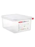 Voedseldoos - 1/2 GN - 10 Liter - H 15 x 32.5 x 26.5 CM - Polypropyleen - Transparant - -40°C / +95°C - Araven - 962322 E962322 €20.45 Voedselbakken
