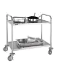 Serveerwagen - 2 niveaus - Medium - H 81 x 85.5 x 45.5 CM - RVS - Vogue - F997 F997 €147.99 Serveerwagens