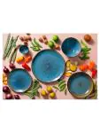 Bord - Ø27 CM - 4 stuks - Turqoise - Palmer - Lotus - 531016 W531016 €39.56 Borden