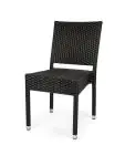 Terrasstoel Mezza - Plat Geweven - Stapelbaar - Zwart - G-Line HW-16771 €47.50 Terrasstoelen