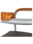 Terrasstoel Baja - Stapelbaar - Armleuning - Gevlocht Riet - Bruin - Kunststof - G-Line HW-16774 €59.95 Terrasstoelen