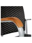 Terrasstoel Baja - Stapelbaar - Armleuning - Gevlocht Riet - Zwart - Kunststof - G-Line HW-16773 €59.95 Terrasstoelen