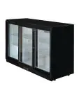 Koelkast - 330 Liter - 3-Deurs - Glazen Deur - Zwart - Polar GL006 €615.17 Koelkasten met glazen deur