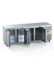 Koelwerkbank - 4-Deurs - 461 Liter - RVS - 230V - H 85 x B 223 x D 70 CM - G-Line 71353 €999.00 Koelwerkbanken