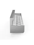 Gekoelde Opzetvitrine - 4 x 1/3 GN - RVS Opzet - 230V - B 120 CM - G-Line 26376 €339.00 Vitrine met rvs deksel