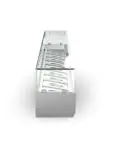 Gekoelde Opzetvitrine - 10 x 1/4 GN - Glazen Opzet - 230V - B 200 CM - G-Line 26302 €399.00 Vitrine met glas