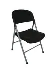 Opklapbare stoel - 2 stuks - Zwart - H 81 x 49 x 50 CM - Staal/Polypropylene - Bolero - CE693 CE693 €99.99 Kunststof stoelen