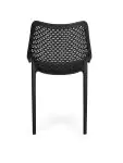Terrasstoel Bea - Stapelbaar - Zwart - Kunststof - G-Line HW-61236 €39.95 Terrasstoelen