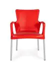Terrasstoel Anny - Stapelbaar - Armleuning - Rood - G-Line HW-61258 €29.95 Terrasstoelen