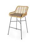 Terras Barkruk Janeiro - Naturel - Rattan - G-Line HW-60965 €89.95 Terras barkrukken