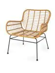 Terras Loungestoel Janeiro - Naturel - Rattan - G-Line HW-60964 €69.95 Terrasstoelen