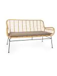 Terras Loungebank Janeiro - Naturel - Rattan - G-Line HW-60963 €159.95 Terrasstoelen