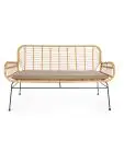 Terras Loungebank Janeiro - Naturel - Rattan - G-Line HW-60963 €159.95 Terrasstoelen
