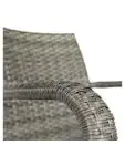 Terrasstoel Lincoln - Stapelbaar - Armleuning - Gevlocht Rattan - Grijs - G-Line HW-60379 €39.95 Terrasstoelen