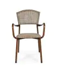 Terrasstoel Cannes - Armleuning - Beige - G-Line 70532 €53.95 Terrasstoelen