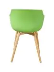 Stoel Alexia - Lichtgroen / Houtlook - Kunsstof - G-Line 81301 €44.95 Houten stoelen