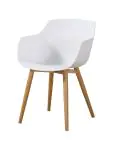 Stoel Alexia - Wit / Houtlook - Kunsstof - G-Line 81298 €44.95 Houten stoelen