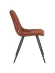 Stoel - Jelle - Velours - Rust - G-Line 85229 €64.95 Metaal stoelen