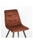 Stoel - Jelle - Velours - Rust - G-Line 85229 €64.95 Metaal stoelen