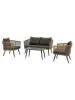 Loungeset Lille - 4-Delig - Naturel - Rattan - G-Line