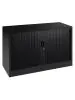 Roldeurkast - Zwart - H 69 x 120 x 43 CM - Proflight