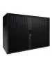 Roldeurkast - Zwart - H 72.5 x 120 x 43 CM - Proflight