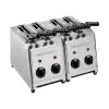 Tosti Apparaat - H 30 x 37 x 30 CM - 8 KG - 220 - 240 V - 2400 W - RVS - MilanToast - 420004