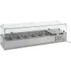 Opzetvitrine - Gekoeld - 8x 1/3 GN - 230V - H 43.5 x B 180 x D 39.5 CM - Combisteel