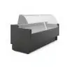 Koeltoonbank Vigo - Gebogen Ruit - B 300 CM - 230V - Zwart - Tecnodom