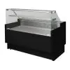 Koeltoonbank Vigo Smal - Rechte Ruit - B 250 CM - 230V - Zwart - Tecnodom