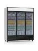 Koelkast - 1366 Liter - 3-Deurs - Glazen Deur - Geventileerd - Zilver - G-Line