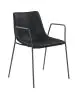 Stoel Denver - Armleuning - Zwart - Staal - G-Line