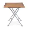 Terrastafel - Hout - Gietijzer - H 76.5 x B 70 x D 70 CM - G-Line