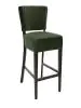 Barkruk Napels - Met Rugleuning - Donkergroen - Velvet - G-Line