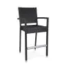 Terras Barkruk Mezza - Armleuning - Gevlocht - Zwart - Kunststof - G-Line