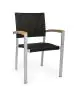 Terrasstoel Moon Super - Stapelbaar - Armleuning - Zwart - G-Line