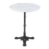 Tafel - Rond - 3 Teens - Marmer Wit - Gietijzer - Ø 60 x H 72 CM - G-Line
